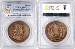 bronze Germany - Third Reich medal 1935, PCGS SP65, J. S. Bach Top Pop 1/0 -
