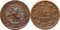 1/2 cent Netherlands 1901, AU, Queen Wilhelmina (1890 - 1948) -