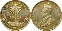 2 shillings British West Africa 1923 H, UNC, King George V (1910 - 1936) -