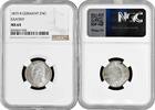 2 neugroschen Saxony 1873 B, NGC MS64, King Johann (1854 - 1873) Top Pop 1/0 -