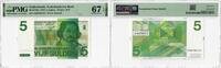 5 Gulden Netherlands 1973, PMG 67 EPQ, Nederlandsche Bank Pick# 95a -