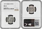 1 dinar Serbia 1897, NGC MS61, King Alexander I (1889 - 1903) silver coin -