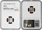 10 cents Netherlands 1897, NGC MS63, Queen Wilhelmina (1890 - 1948) -
