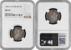 5 lire Vatican City 1944, NGC MS65, Pope Pius XII (1939 - 1958) silver coin -