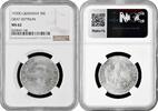 3 reichsmark Weimar Republic 1930 G, NGC MS62, Flight of the Graf Zeppelin -