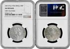 100 fils Iraq AH 1372 (1953), NGC AU Det., King Faisal II (1939 - 1958) silver -