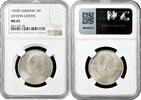 3 reichsmark Weimar Republic 1932 D, NGC MS63, 100th Ann. - Death of Goethe -