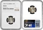 1/4 gulden Netherlands East Indies 1941 P, NGC MS65, Wilhelmina (1890 - 1948) -