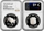 200 piso Philippines 1987, NGC PF69 UC, World Wildlife Fund - Tamaraw silver -