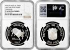 200 piso Philippines 1987, NGC PF69 UC, World Wildlife Fund - Tamaraw silver -