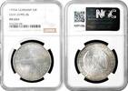 5 reichsmark Weimar Republic 1930 A, NGC MS65+, Flight of the Graf Zeppelin -