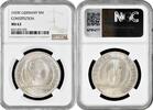 5 reichsmark Weimar Republic 1929 E, NGC MS63, Weimar Constitution Pop 6/1 -