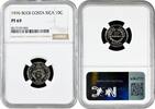 10 centimos Costa Rica 1976, NGC PF69, Republic (1951 - 2023) Top Pop -