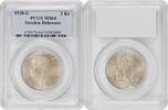 2 kronor Sweden 1938, PCGS MS64, 300th Anniversary - Settlement of Delaware -