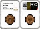 4 krajczar Hungary 1868 KB, NGC MS65 BN, Emperor Franz Joseph I (1848 - 1916) -