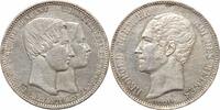 5 francs Belgium 1853, UNC Det., Marriage of The Duke silver coin -