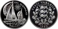 10 krooni Estonia 1992, PROOF, Olympics games, Barcelona - Sailing -
