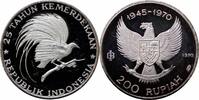 200 rupiah Indonesia 1970, PROOF, 25th Anniversary of Independence -