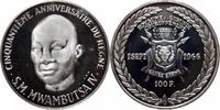 100 francs Burundi 1966, PROOFLIKE, Reign of Mwambusta IV silver coin -