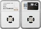 1/2 silbergroschen Prussia 1870 B, NGC MS63, King Wilhelm I (1861 - 1888) -