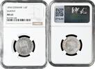 1/6 thaler Saxony 1854 F, NGC MS63, Death of King Friedrich August II Pop 2/2 -