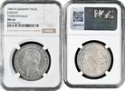 1 thaler Saxony 1860 B, NGC MS64, King John I (1854 - 1873) Pop 3/2 -