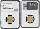 20 senti Estonia 1935, NGC MS63, 1st Republic (Kroon) (1928 - 1940) -