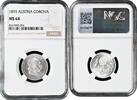 1 corona Austria 1893, NGC MS64, Emperor Franz Joseph I (1848 - 1916) -