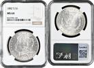 1 Dollar USA 1882 S, NGC MS64, Morgan Dollar silver coin -