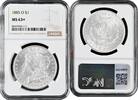 1 Dollar USA 1885 O, NGC MS63+, Morgan Dollar silver coin -