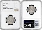 25 cents 1912  USA quarter dollar ( ) 1912, NGC MS64,  Barber Quarter  silver coin USA quarter dollar ( ) 1912, NGC MS64,  Barber Quarter  silver...