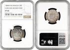 20 centavos 1880 H  Nicaragua   1880 H, NGC SP66,  Coin Axis Reeded Edge  Top Pop 