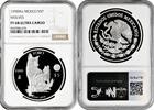 5 pesos Mexico Mo, NGC PF68 UC, World Wildlife Fund - Wolf silver coin -