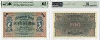 500 Mark German States 1922, PMG 65 EPQ, Sachsische Bank Pick# S954b -