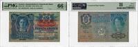 20 Kronen Austria 1913 (ND 1919), PMG 66 EPQ, Oesterreichisch-Ungarische Bank Pick# 53a -