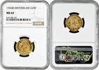 20 francs Switzerland 1926 B, NGC MS65, Confoederatio Helvetica (1917 - 1967) KEY DATE -