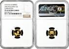 5 leva Bulgaria 2002, NGC PF69 UC, Athens Olympics, Gymnastics gold coin -