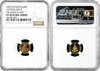 50 vatu Vanuatu 2005, NGC PF70 UC, Captain Kidd's Treasure Island gold coin -