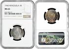 1 bolivar Venezuela 1960, NGC MS65, Republic of Venezuela (1953 - 1999) -