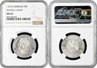 5 reichsmark Germany - Third Reich 1933 D, NGC MS63, 450th An. - Martin Luther -