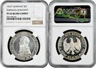 5 reichsmark Weimar Republic 1927 F, NGC PF62 UC, Tübingen University silver -