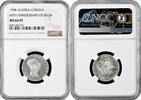 1 corona Austria 1908, NGC MS64 PL, 60th Anniversary of Reign Pop 2/1 -