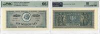 1000000 Lei Romania 1947, PMG 66 EPQ, Banca Nationala Pick# 60a -