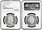 5 pengo Hungary 1938 BP, NGC MS62, 900th Anniv. - Death of Saint Stephen I -