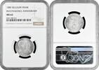 1 franc Belgium 1880, NGC MS62, 50th Anniversary - Independence silver coin -