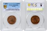EUROPE 1/2 skilling Sweden 1832, PCGS MS65 RB, Carl XIV Johan (1818-1844) Top Pop 1/0 -