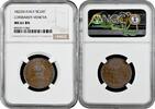 EUROPE 5 centesimi Lombardy-Venetia 1822 M, NGC MS61 BN, King Francis II (1815-1835) -