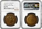 EUROPE bronze Weimar Republic medal 1929, NGC MS65, Zeppelin World Tour KAISER-511.1 -