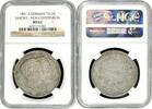 EUROPE 1 thaler Saxony 1831 S, NGC MS62, New Constitution silver coin -