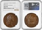 EUROPE bronze France medal 1745, NGC MS64 BN, Battle of Fontenoy Top Pop -